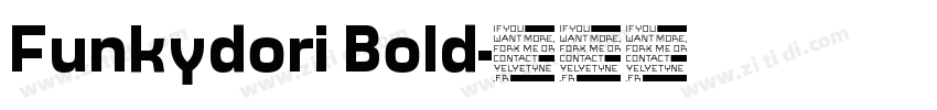 Funkydori Bold字体转换